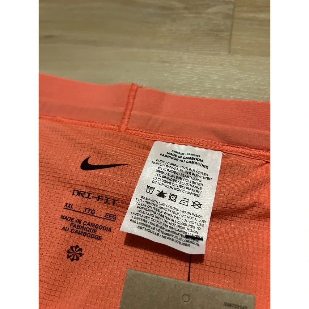 NWT Nike Dri-FIT Stride Men's XXL Brief-Lined Running Shorts DM4755-643‎ Peach